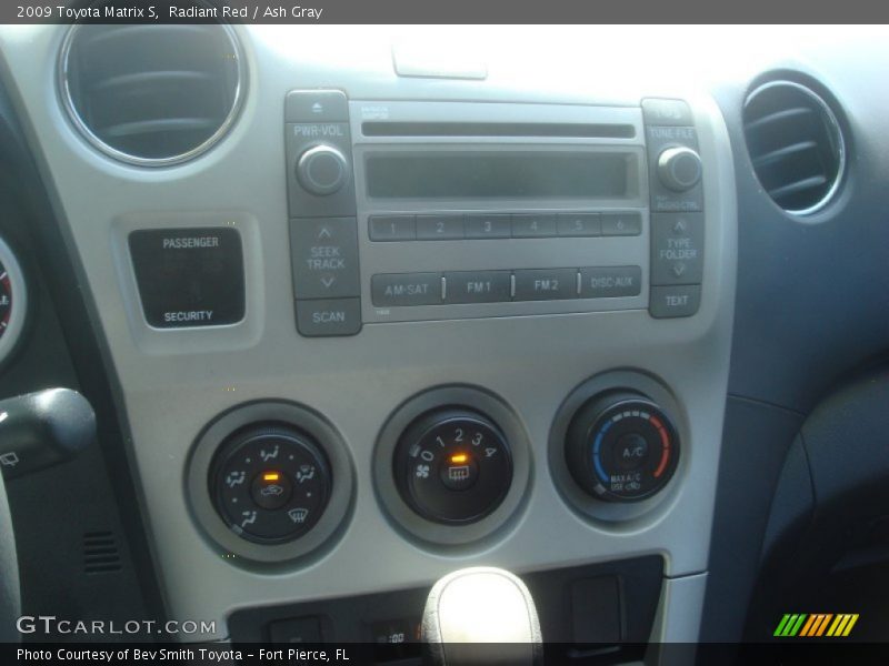 Radiant Red / Ash Gray 2009 Toyota Matrix S