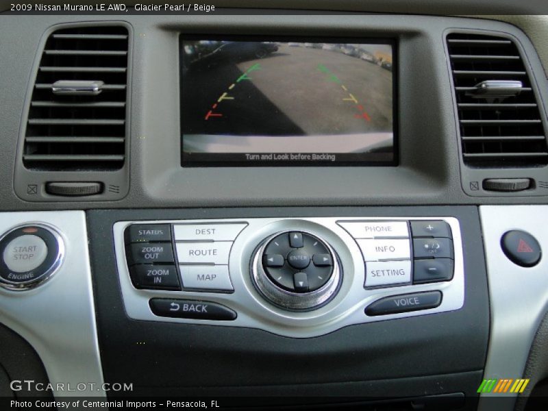 Glacier Pearl / Beige 2009 Nissan Murano LE AWD
