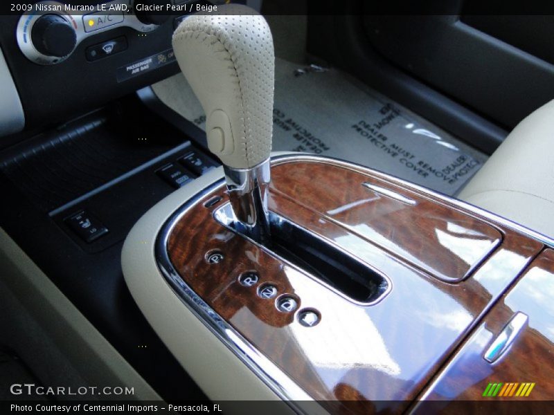 Glacier Pearl / Beige 2009 Nissan Murano LE AWD