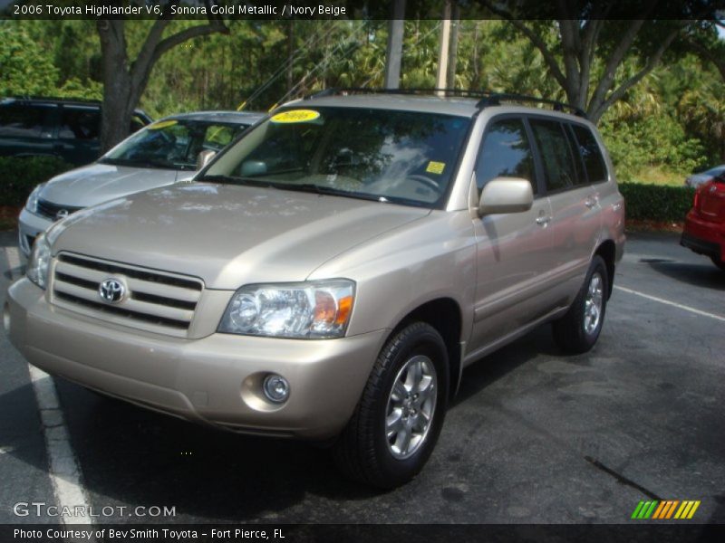 Sonora Gold Metallic / Ivory Beige 2006 Toyota Highlander V6