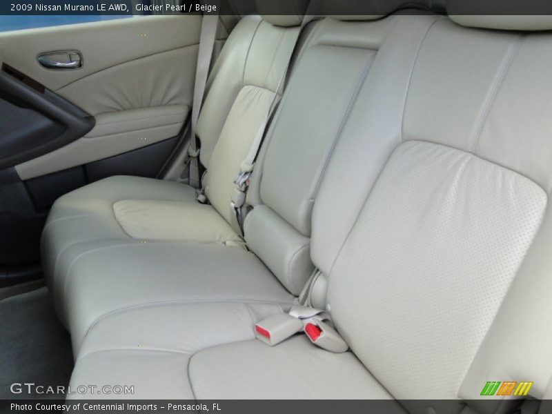 Glacier Pearl / Beige 2009 Nissan Murano LE AWD