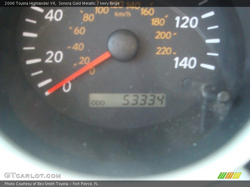 Sonora Gold Metallic / Ivory Beige 2006 Toyota Highlander V6