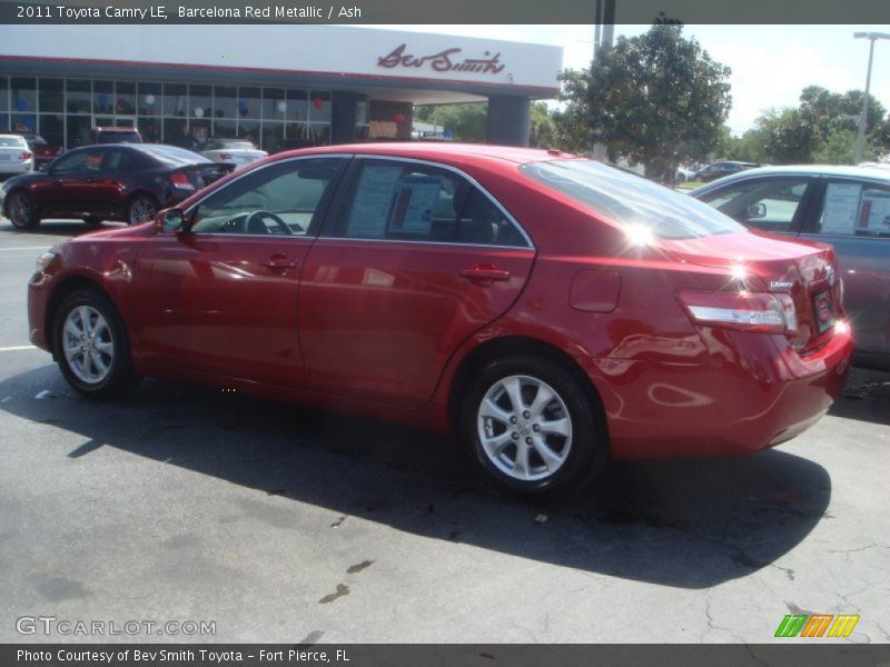 Barcelona Red Metallic / Ash 2011 Toyota Camry LE
