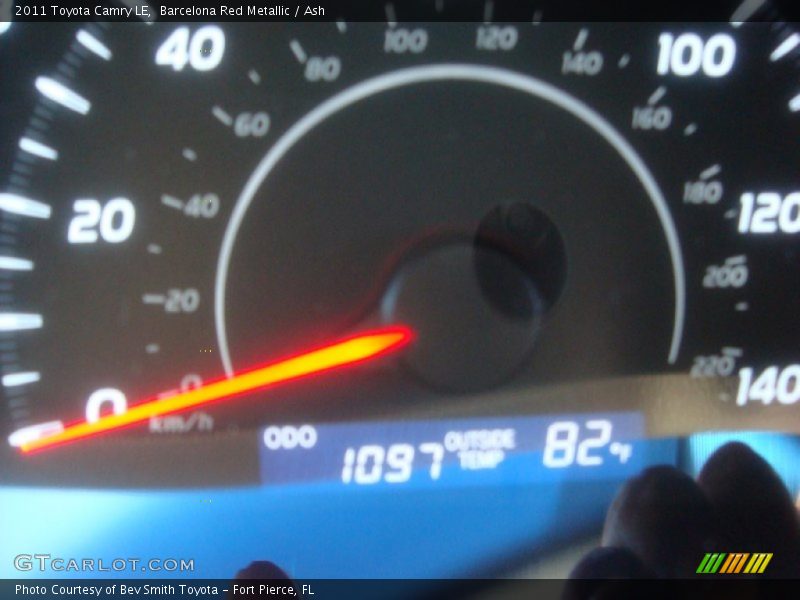 Barcelona Red Metallic / Ash 2011 Toyota Camry LE