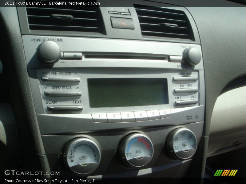 Barcelona Red Metallic / Ash 2011 Toyota Camry LE