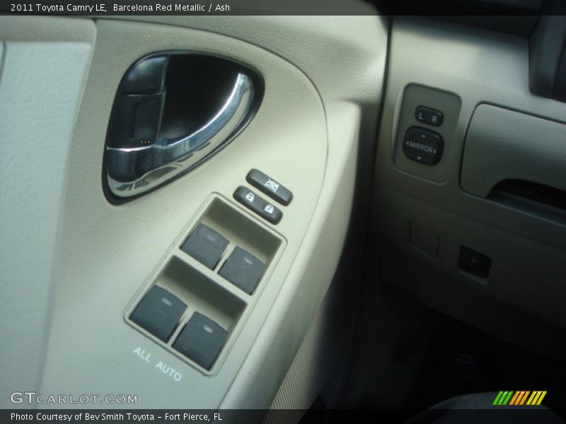 Barcelona Red Metallic / Ash 2011 Toyota Camry LE