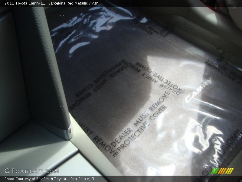 Barcelona Red Metallic / Ash 2011 Toyota Camry LE