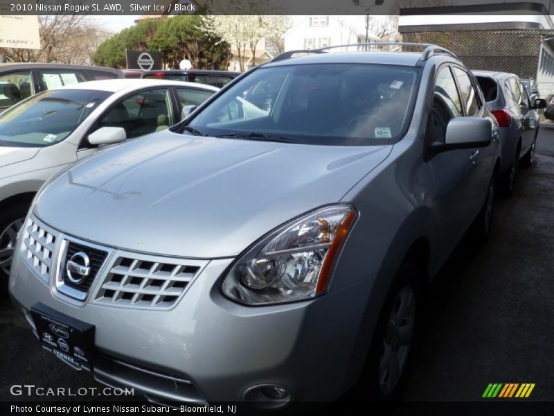 Silver Ice / Black 2010 Nissan Rogue SL AWD