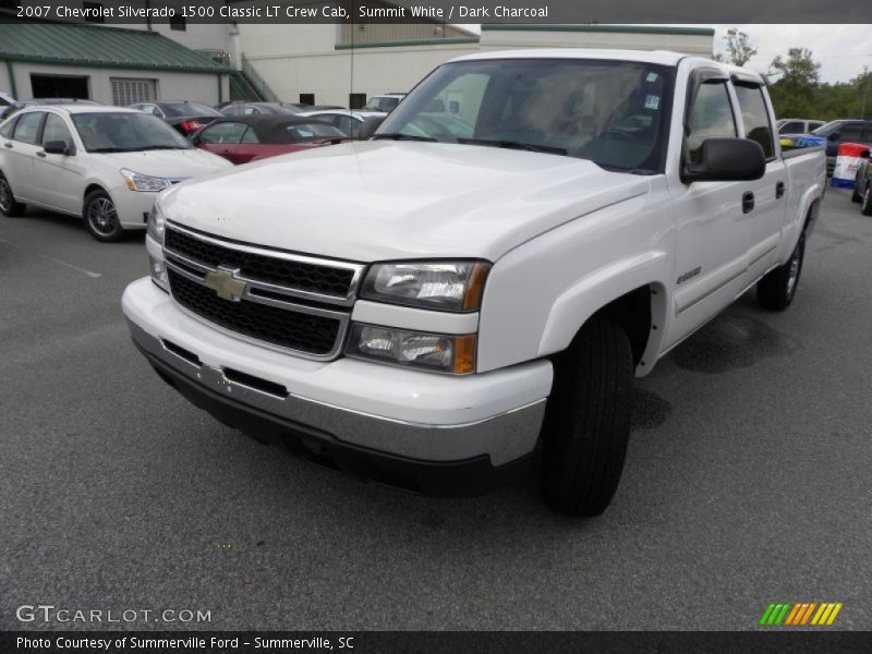 Summit White / Dark Charcoal 2007 Chevrolet Silverado 1500 Classic LT Crew Cab