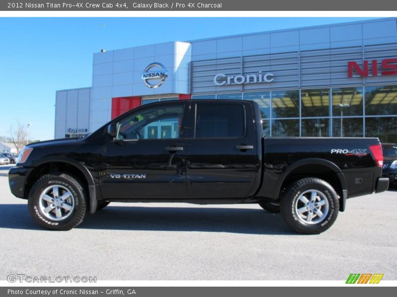Galaxy Black / Pro 4X Charcoal 2012 Nissan Titan Pro-4X Crew Cab 4x4