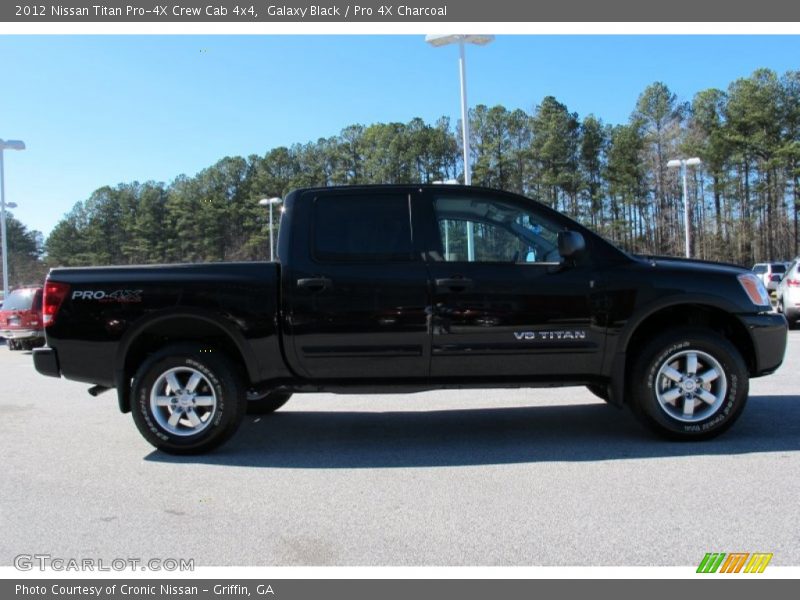 Galaxy Black / Pro 4X Charcoal 2012 Nissan Titan Pro-4X Crew Cab 4x4