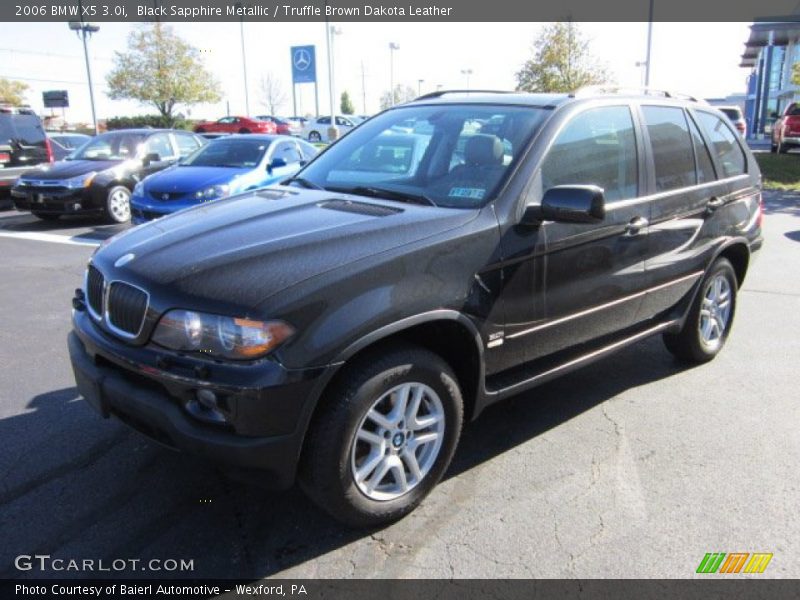 Black Sapphire Metallic / Truffle Brown Dakota Leather 2006 BMW X5 3.0i