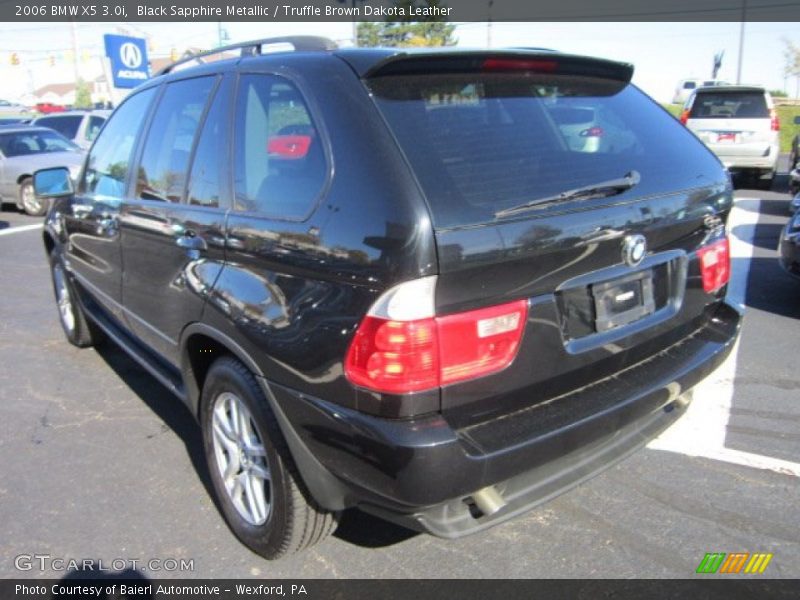 Black Sapphire Metallic / Truffle Brown Dakota Leather 2006 BMW X5 3.0i