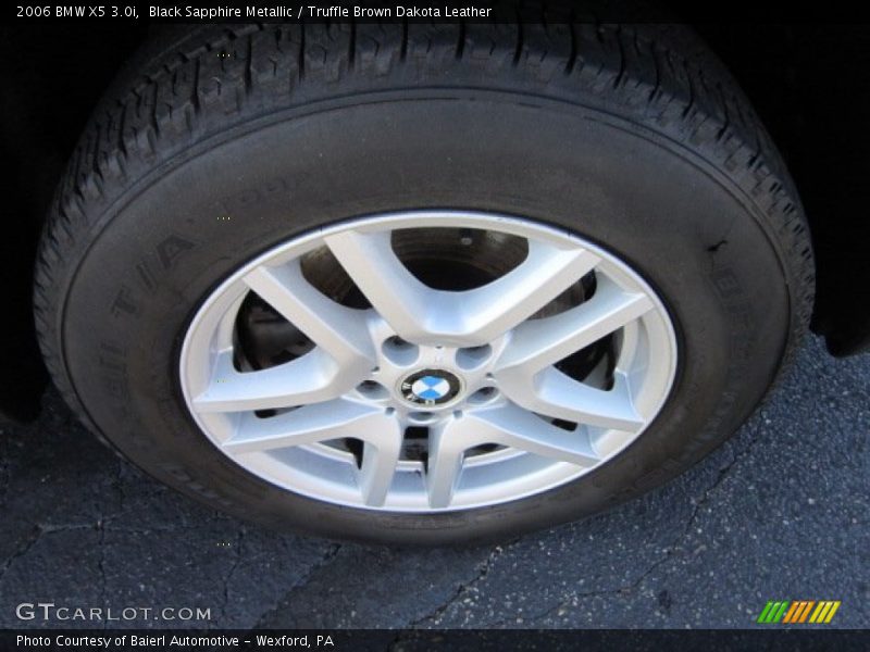 Black Sapphire Metallic / Truffle Brown Dakota Leather 2006 BMW X5 3.0i