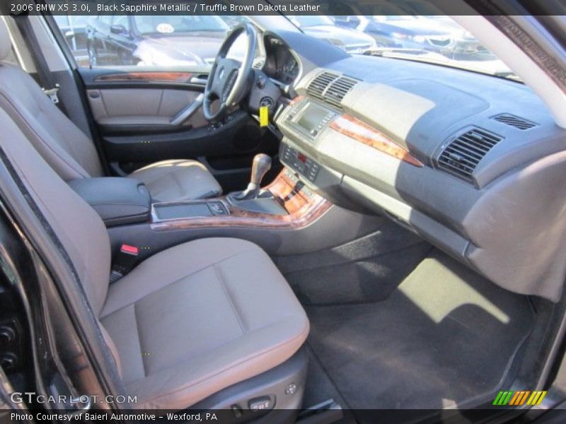 Black Sapphire Metallic / Truffle Brown Dakota Leather 2006 BMW X5 3.0i