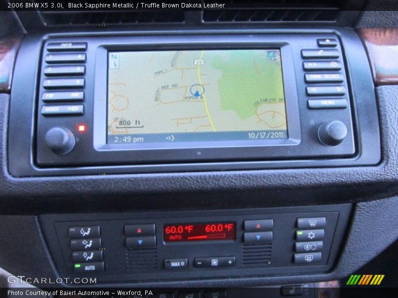 Black Sapphire Metallic / Truffle Brown Dakota Leather 2006 BMW X5 3.0i