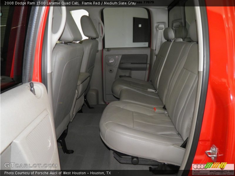 Flame Red / Medium Slate Gray 2008 Dodge Ram 1500 Laramie Quad Cab