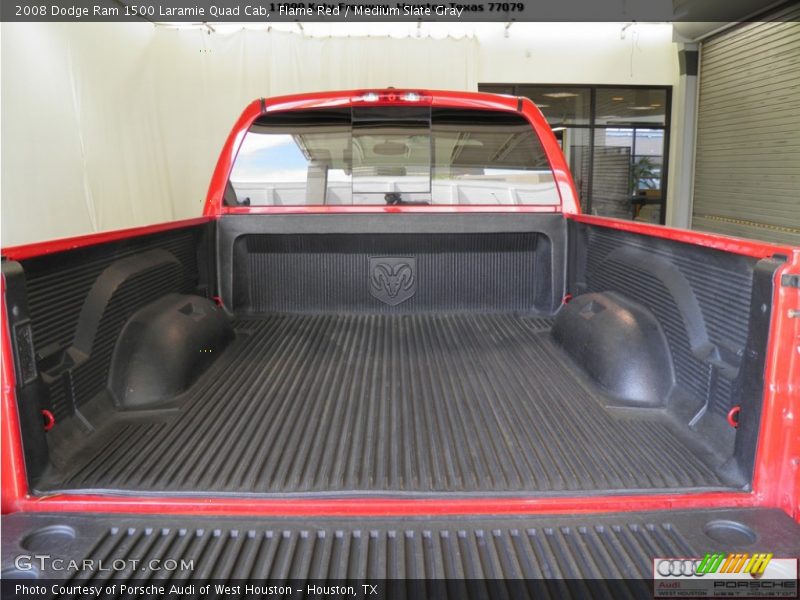 Flame Red / Medium Slate Gray 2008 Dodge Ram 1500 Laramie Quad Cab
