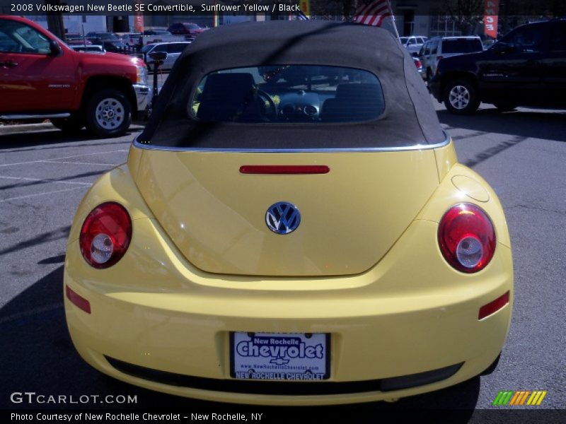 Sunflower Yellow / Black 2008 Volkswagen New Beetle SE Convertible