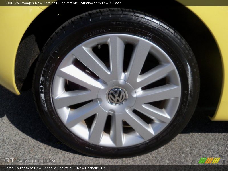 Sunflower Yellow / Black 2008 Volkswagen New Beetle SE Convertible