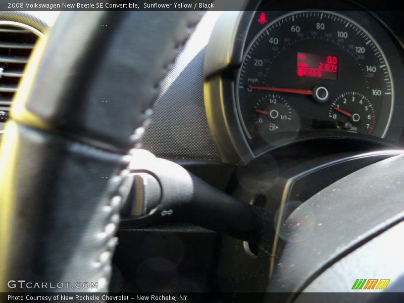 Sunflower Yellow / Black 2008 Volkswagen New Beetle SE Convertible