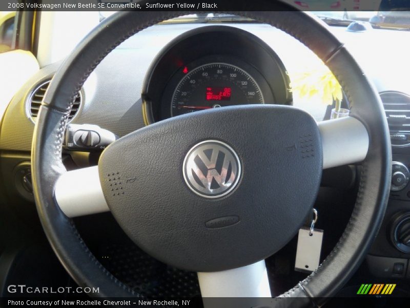 Sunflower Yellow / Black 2008 Volkswagen New Beetle SE Convertible