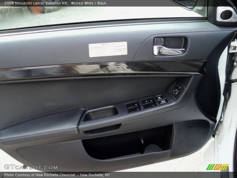Wicked White / Black 2008 Mitsubishi Lancer Evolution MR