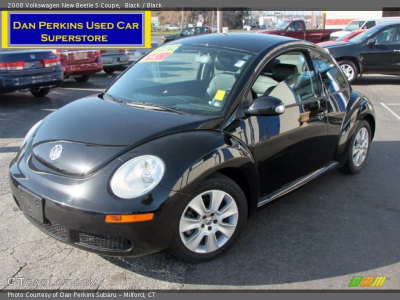 Black / Black 2008 Volkswagen New Beetle S Coupe