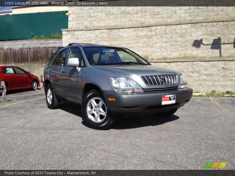 Mineral Green Opalescent / Ivory 2003 Lexus RX 300 AWD