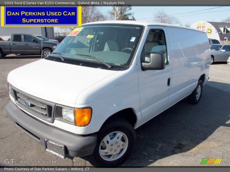 Oxford White / Medium Flint 2003 Ford E Series Van E150 Commercial