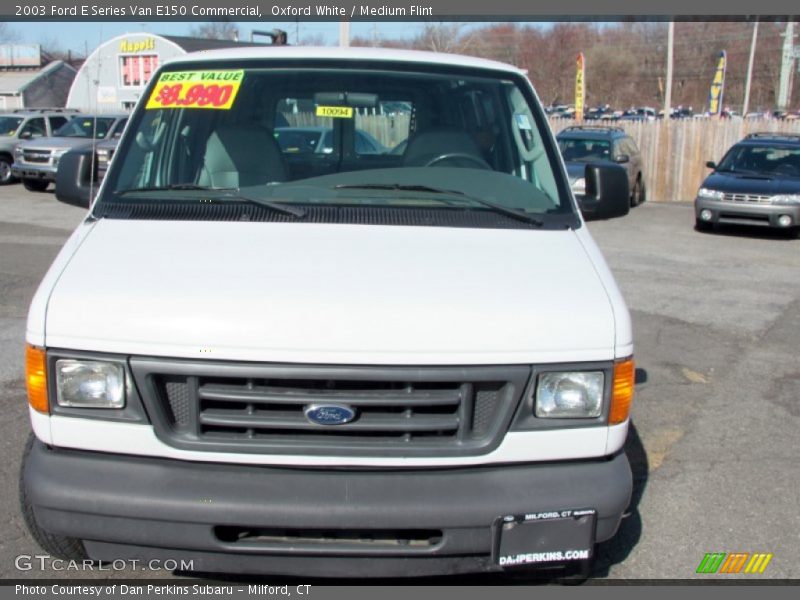 Oxford White / Medium Flint 2003 Ford E Series Van E150 Commercial