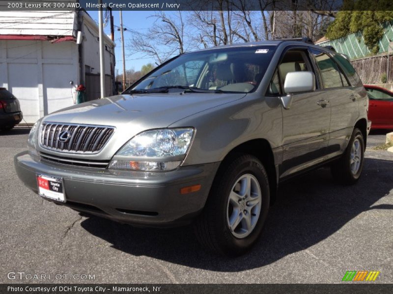 Mineral Green Opalescent / Ivory 2003 Lexus RX 300 AWD