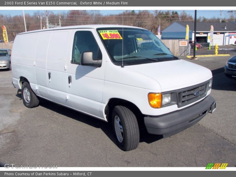 Oxford White / Medium Flint 2003 Ford E Series Van E150 Commercial