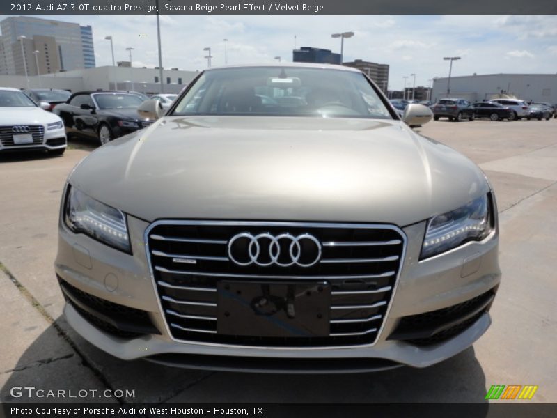 Savana Beige Pearl Effect / Velvet Beige 2012 Audi A7 3.0T quattro Prestige