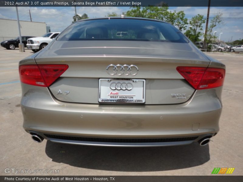 Savana Beige Pearl Effect / Velvet Beige 2012 Audi A7 3.0T quattro Prestige