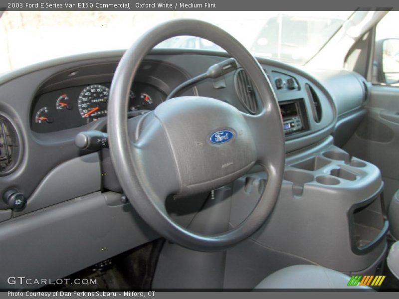 Oxford White / Medium Flint 2003 Ford E Series Van E150 Commercial