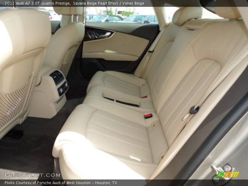 Rear Seat of 2012 A7 3.0T quattro Prestige