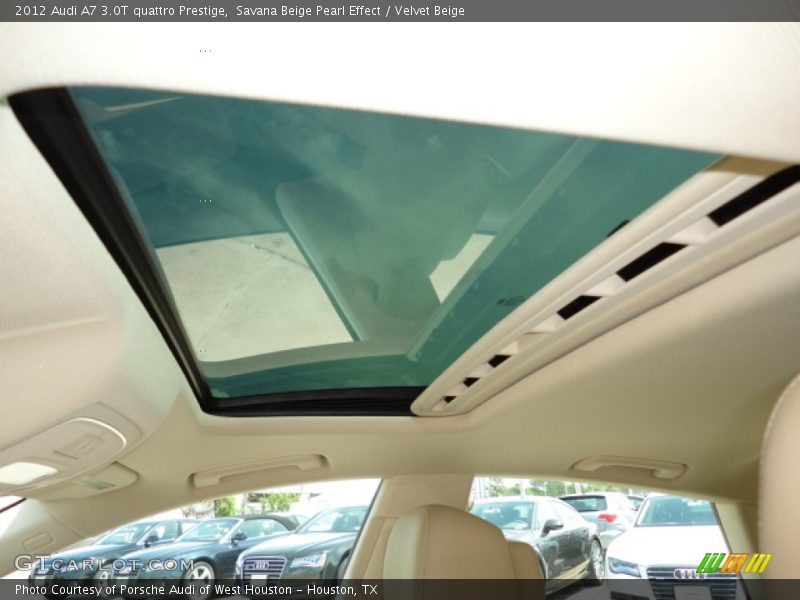 Sunroof of 2012 A7 3.0T quattro Prestige