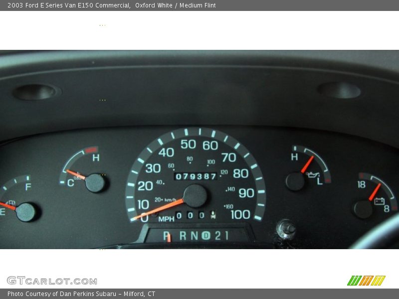 Oxford White / Medium Flint 2003 Ford E Series Van E150 Commercial