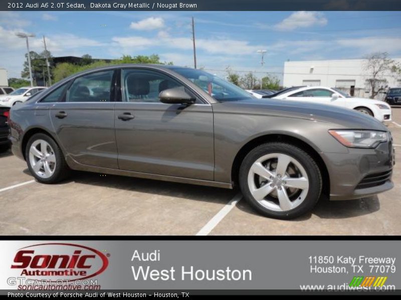 Dakota Gray Metallic / Nougat Brown 2012 Audi A6 2.0T Sedan