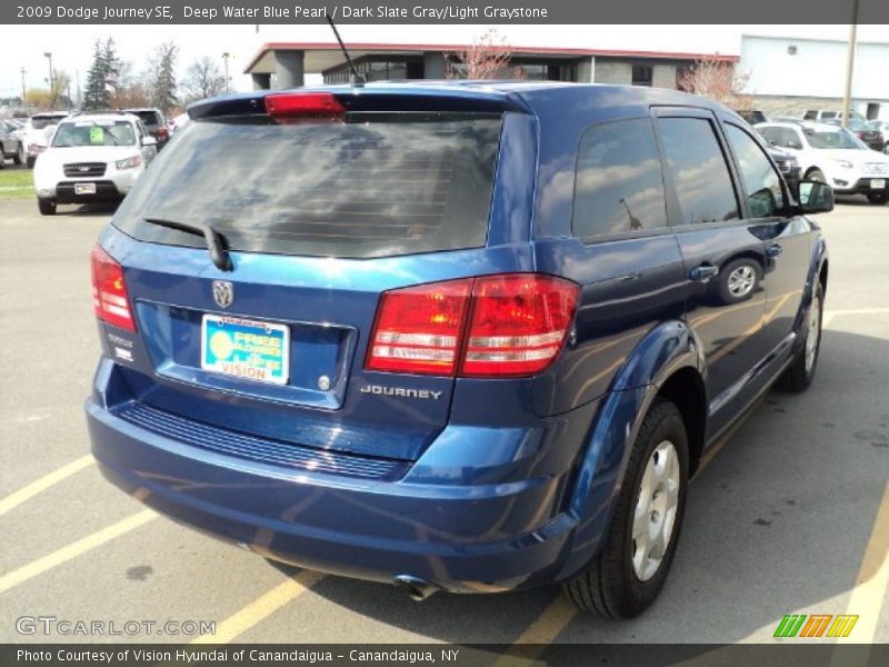 Deep Water Blue Pearl / Dark Slate Gray/Light Graystone 2009 Dodge Journey SE