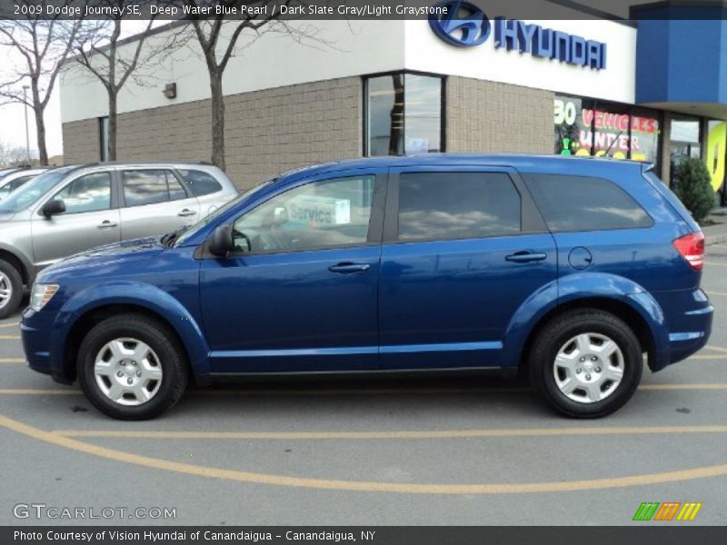 Deep Water Blue Pearl / Dark Slate Gray/Light Graystone 2009 Dodge Journey SE
