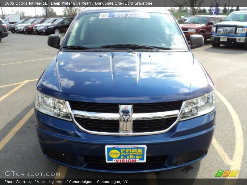 Deep Water Blue Pearl / Dark Slate Gray/Light Graystone 2009 Dodge Journey SE
