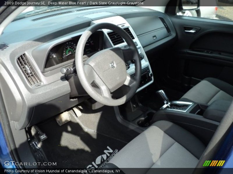 Deep Water Blue Pearl / Dark Slate Gray/Light Graystone 2009 Dodge Journey SE