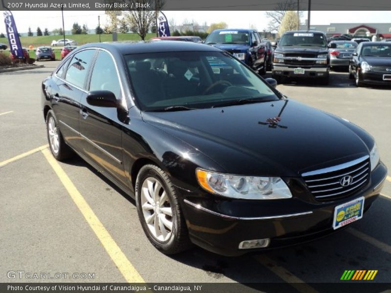 Ebony Black / Black 2007 Hyundai Azera Limited
