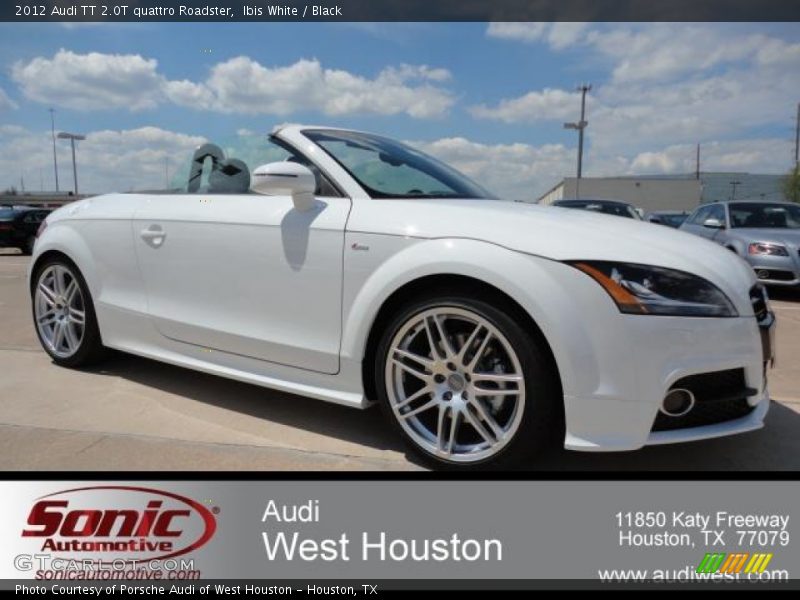 Ibis White / Black 2012 Audi TT 2.0T quattro Roadster