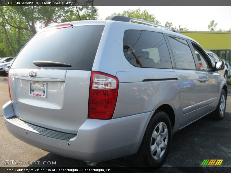 Clear Silver / Gray 2010 Kia Sedona LX