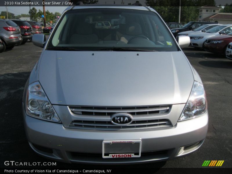 Clear Silver / Gray 2010 Kia Sedona LX