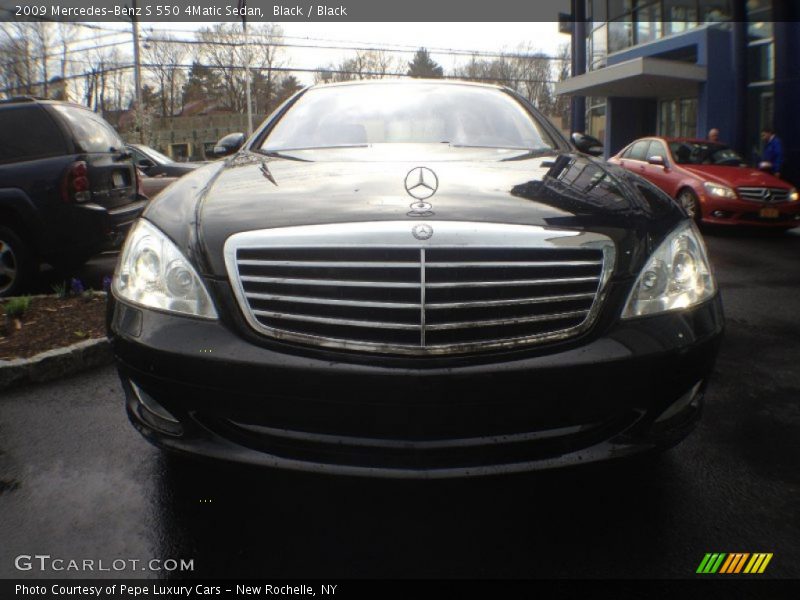 Black / Black 2009 Mercedes-Benz S 550 4Matic Sedan