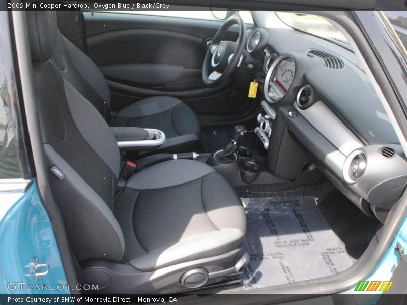 Oxygen Blue / Black/Grey 2009 Mini Cooper Hardtop